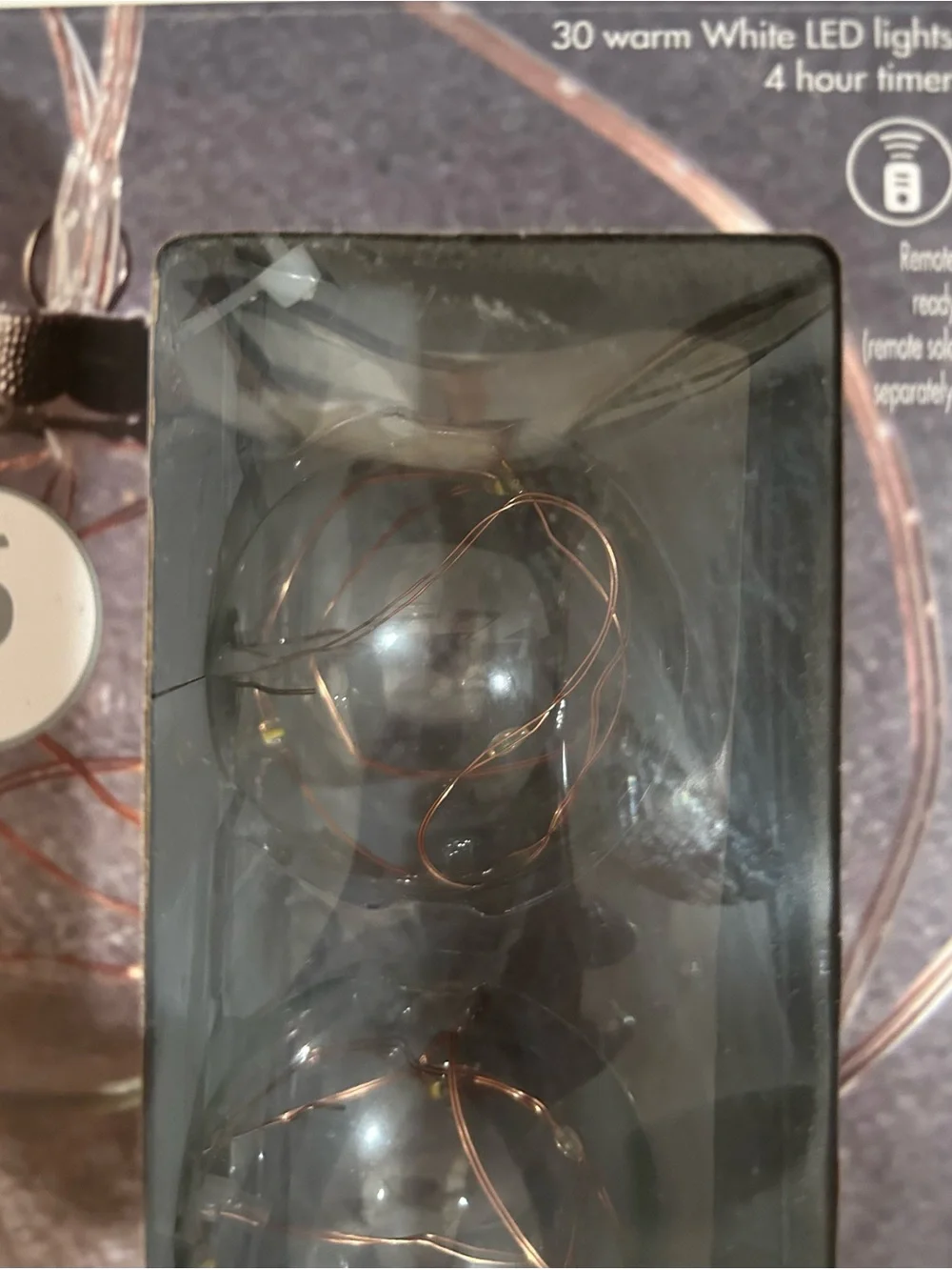 Ashland Clear Globe String Lights with Warm White LEDs, Set of 4